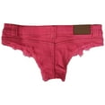 thumbnail image 4 of Alitao Jean Shorts Booty Shorts Ladies Hot Pants Mid Waist Fashion Holiday Beach Shorts Micro Shorts Womens Shorts Hot Pink XL, 4 of 4