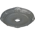 thumbnail image 3 of Ekena Millwork 27 1/2"OD x 3 7/8"ID x 2 1/4"P Heaton Ceiling Medallion (Fits Canopies up to 6 1/2"), Hand-Painted Platinum, 3 of 6
