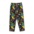 thumbnail image 4 of Balery Monster Car print Women's Pajama Pants,Ultra Lightweight Pjs,Lounge Pant-Large, 4 of 9