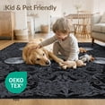 thumbnail image 4 of ODIKA 9'x12' Washable Area Rug Non-Slip, Chair-Friendly Gothic Moody Witchy Snake Coils Mystical Scatter Symmetry Whimsical for Dining Room, Basement, Large Office, 4 of 7