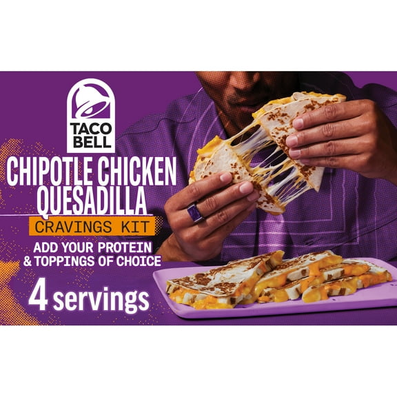 Taco Bell Chipotle Chicken Quesadilla Cravings Kit, 17.3 oz Box