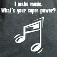 thumbnail image 3 of CafePress - I Make Music. Whats Your Super Power? T Shirt - Women's Traditional Fit Dark T-Shirt, 3 of 4