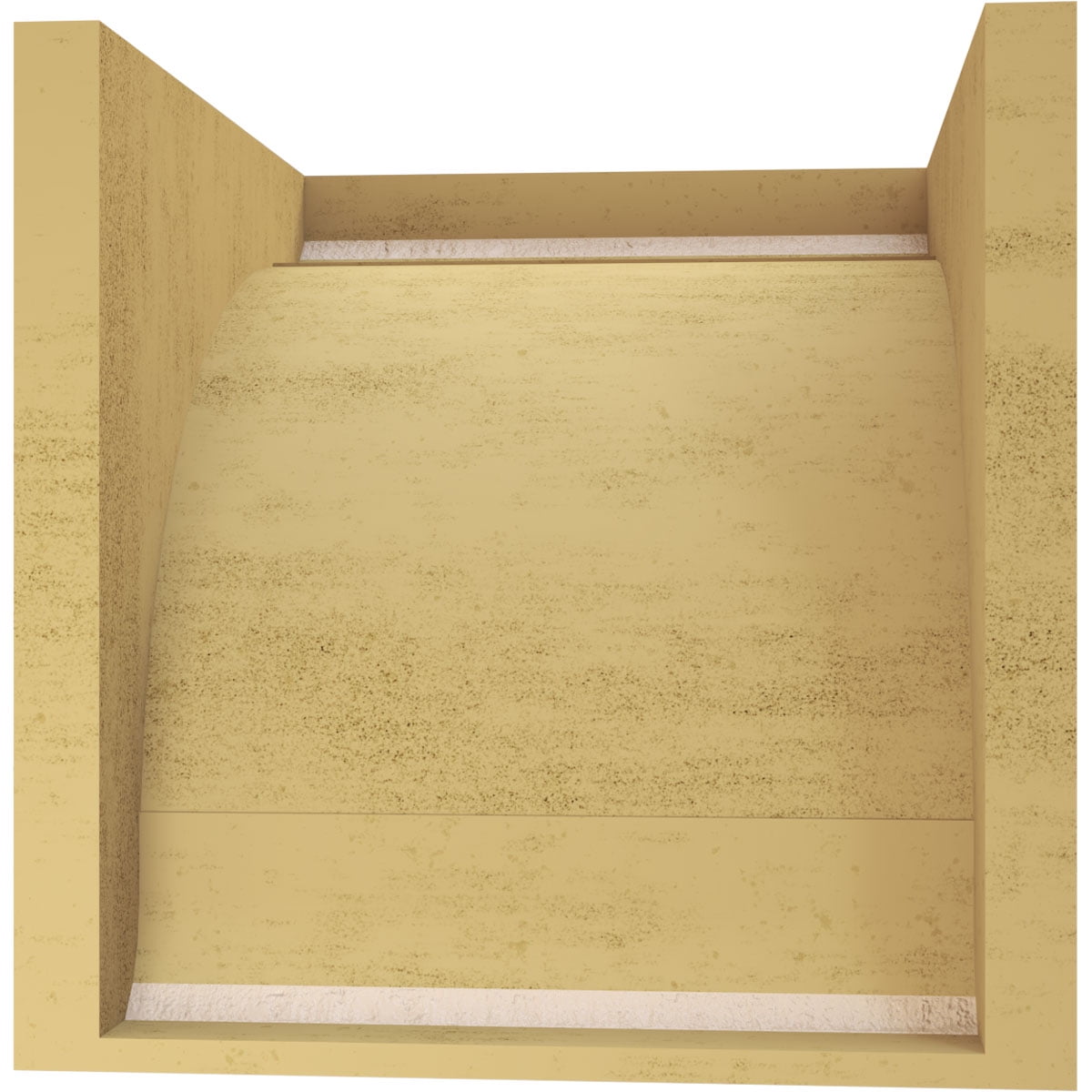 12"W x 12"D x 12"H Wide Olympic Rough Cedar Woodgrain TimberThane Corbel, Primed Tan