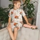 thumbnail image 3 of Balery Cute Sleepy Fox Conjunto de Pijama Infantil de Manga Corta con Estampado – Ropa de Dormir de Algodón Suave-Small, 3 of 4