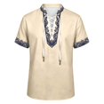 thumbnail image 4 of Tiijoy Toddler Boys Medieval Lace-Up Short Sleeve Shirt Dress Up Retro Shirt, Sizes 3-4, 4 of 5