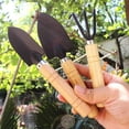 thumbnail image 5 of Rastrillo de pala duradero para plantas, flores en maceta, plántulas, suelo suelto, mango de madera para bonsái, tamaño perfecto para manos pequeñas, 3 uds., 5 of 5