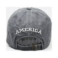 thumbnail image 4 of AOOCHASLIY Hats for Women Adult Classic American Flag Washed Old Letter American Sunshade Baseball Cap, 4 of 7