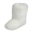 thumbnail image 5 of Plush Slipper Booties for Women Winter Warm Fashion Indoor Home Slip on Shoes Lightweight Casual Ankle Boots White Size 10.5, 5 of 5