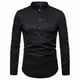 thumbnail image 2 of New Shirt Men Fashion Slim Fit Long Sleeve Mens Shirt Solid Color Henley Collar Casual Shirts Men Cotton Comfortable Tops Man, 2 of 5