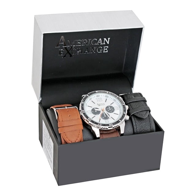 Reloj American Exchange Análogo Caballero Extensibles Intercambiables Multicolor