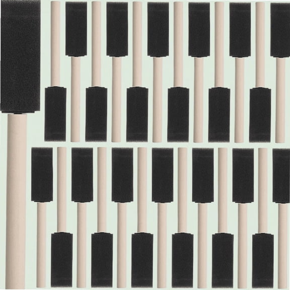 Foam Paint Brushes Set of 26, 1 Inch Sponge Brushes for Painting, Staining, Mod Podge