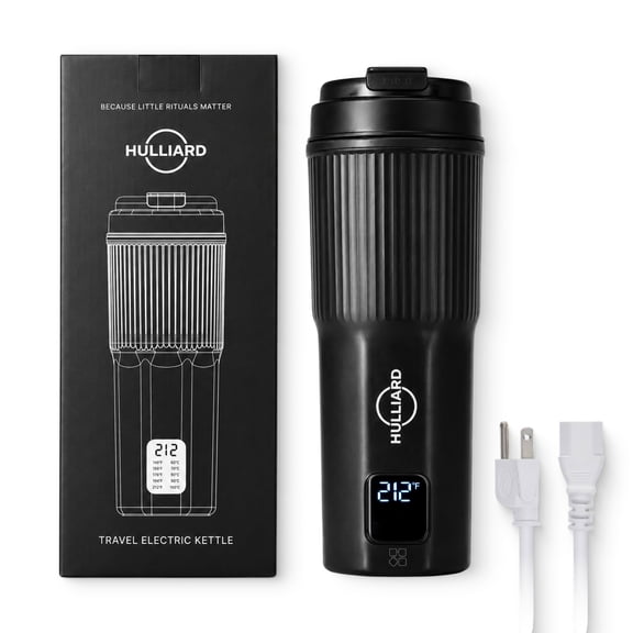 Travel Electric Kettle, 450ml Portable Water Boiler with 6 Smart Temperature Modes, Real-Time LED Display, SUS316 Stainless Steel Interior, Leak-Resistant Lid, 100-240V for Travel, Office & Hotel