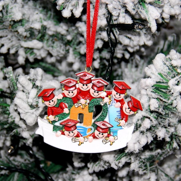 Resina De Navidad Navidad Familia Diy Bendiciones Escritas A Mano Colgantes De Muñeco De Nieve Regalo Para Amigo O Familia Speravity HA040823-33