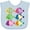 Blue, variant on Inktastic Tropical Fish Lover Girls Baby Bib