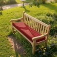 thumbnail image 3 of WYDK 46.5" x 18" Patio Bench Cushion, Fade-Resistant and Water-Resistant Olefin Fabric Slipcover Sponge Foam, Outdoor Use, Red, 3 of 16