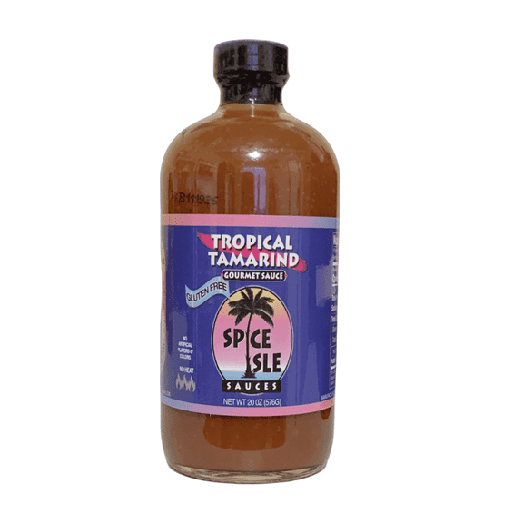 Spice Isle Sauces Tropical Tamarind Gourmet Sauce, Mild Caribbean BBQ, 20 oz