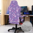 thumbnail image 6 of Whosucclay Purple Bunny Carrot Print Gaming Chair Covers, Stretchable Gamer Chair Protector Soft Breathable Scratch Resistant Gaming Chairs Seat Cover with 2Pcs Armrest Slipcovers Easter Decor, 6 of 8