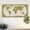 Gold, variant on RealSteel World Map Metal Wall Art, Travel Wall Decor, Steel World Map, Home Office Decor (18" x 36", Clear Coat Heat Treated)