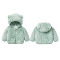 thumbnail image 5 of 1-6Y Girls Boys Cute Bear Ears Hoodies Jacket Little Child Winter Warm Snowsuit, 5 of 8