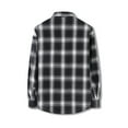 thumbnail image 3 of Hvyesh Button Up Shirts for Men Big and Tall Flannel Long Sleeve Button Down Shirt Plaid Pocket Mens Clothes, 3 of 9