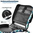 thumbnail image 4 of FORMRS Zipper Binder with Shoulder Strap 2-inch Ring 500 Sheet Capacity File Bag, Blue Geometric Pattern, 4 of 5