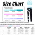 thumbnail image 7 of Manyakai Kids Girls Sport Bras Dance Gymnastics Crop Top with Athletic Leggings Set 2 Piece Gym Yoga Light Blue 10, 7 of 7