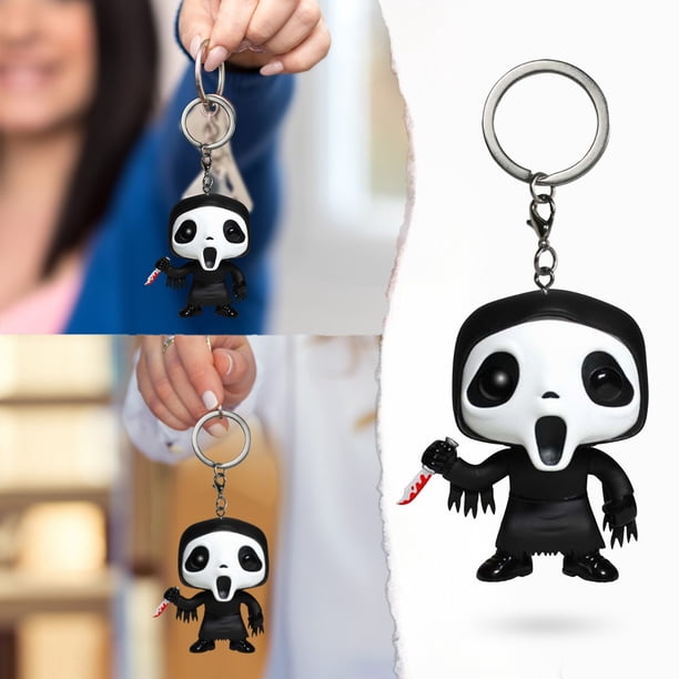 Toys for Kids, Ghost Face Handmade Doll Model Decoration Toy Key Chain Decoration