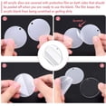 thumbnail image 3 of Llaveros en blanco, 120 piezas de llaveros transparentes para kit de vinilo que incluye 30 piezas de acrílico en blanco, 30 piezas de borlas para llaveros, 30 piezas de anillos para, 3 of 8