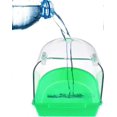 thumbnail image 2 of 26-27 Removable plastic parrot bath plug-in cleaning tub (green) 1 piece, 2 of 5