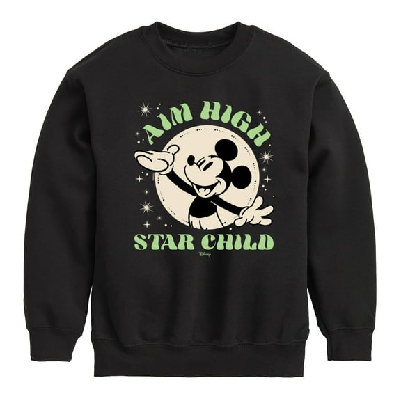 Disney - Aim High Star Child - Toddler & Youth Crewneck Fleece Sweatshirt