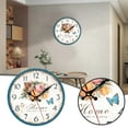 thumbnail image 2 of ionze Appliances European Retro Vintage Clock 12 Inch Silent Non Ticking Battery Operated Home Decor Wall Clocks for Living Room Bedroom Kitchen Clock （Light Blue）, 2 of 6