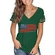 thumbnail image 2 of Blusa de manga corta de encaje informal con cuello en V de verano para mujer Fridja  bn8101, 2 of 7