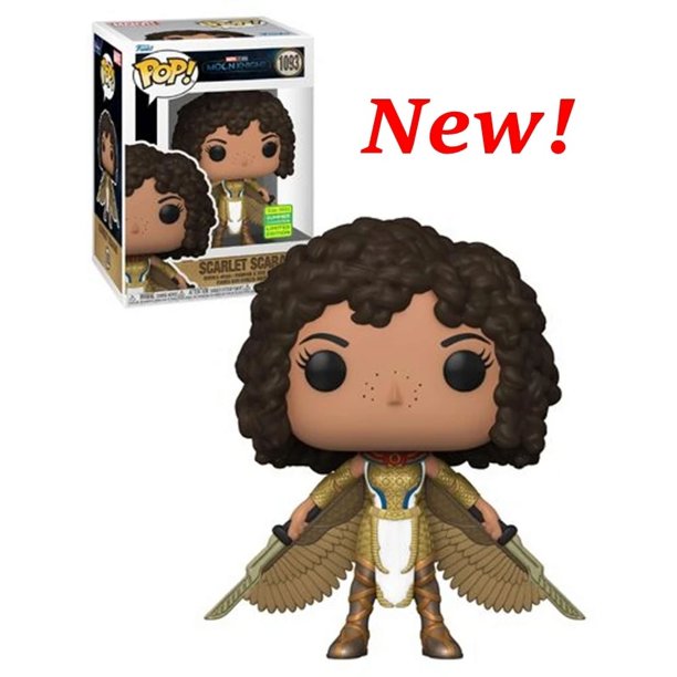 2025 NUEVA llegada FUNKO POP Moon Knight Scarlet Scarab #1093 Figuras de la película de anime Modelos en CAJA Lindos regalos de Navidad para niños