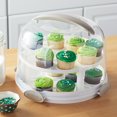 thumbnail image 3 of Round Cake Carrier with Clear Plastic Cover  13” Diameter  Dishwasher Safe, 3 of 5