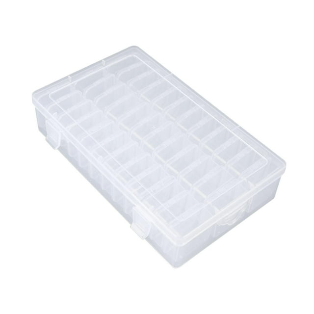 TISHITA Bead Organizer Box Trinkets Stoarge Case Compartment Nail Art Storage Container Jewelry Organizer Box for Rings Sequins Beads 36 Small Box 4.5cm