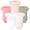 Pastel Wildflower, variant on Infant Girls Cotton Bodysuits 5-Pack, Bonjour Paris, 6-9 Months