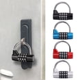 thumbnail image 2 of Heavy Duty 4 Dial Digit Combination Lock Weatherproof Security Padlock Outdoor Gym Safety Code Lock, 2 of 5