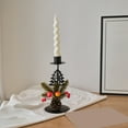 thumbnail image 6 of mtvxesu Christmas Tree Iron Candlestick Ornament With Pine Cones And Simulated Branches For Holiday Candle Holder, 8 X 3.9 X 3.9 In, 1 Piece, 6 of 6