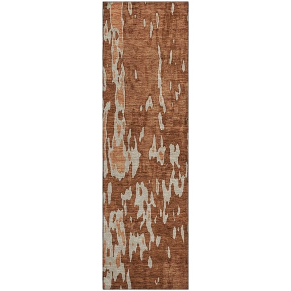 Dalyn Rugs Premium Machine Washable Mayfield AMF957 Paprika 2'3" x 7'6" Runner Rug