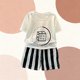 thumbnail image 5 of Camiseta de Cuello Redondo de Manga Corta Unisex Vestido Corto de Verano para Niños con Conjunto de Pantalones Cortos a Juego, Conjunto Corto para Niños, 5 of 5