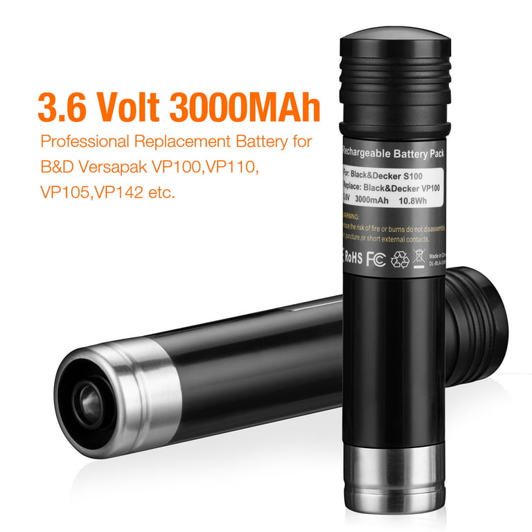 Black & Decker VP110 Versapak Battery, 3.6 V