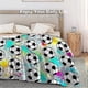 thumbnail image 3 of 2026 Super Soft Soccer Blanket Throw Soccer Ball Blankets Lightweight Flannel Warm Cozy Football Blanket, 3 of 5