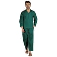 thumbnail image 1 of Inkmeso Classic Solid Cotton Nightwear Pajama Sets Button Up Pajamas For Men 2 Pc Nightwear, 1 of 7