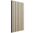 thumbnail image 2 of Ekena Millwork AcoustixPro Noise Cancelling Half Round Small Slat Wall Panel 11 3/4"W x 94 1/2"H, White Wash (2 Pack), 2 of 7