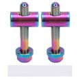 thumbnail image 2 of 2 Tornillos Para Tija De Sillín De Ciclismo, M5 30 Mm, aleación De Ti, Pernos Fijos Para Tija De Sillín De Ciclismo, Pezas De Repuesto Para Tomo De Sillín De Ciclismo, 2 of 7