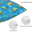 thumbnail image 4 of Rateoe Cute Car Cartoon Pattern Throw Pillow Cover Premium Pillow Stuffer Sham Square for Decorative Cushion Bed Couch Sofa(Pillow insert not included), 4 of 8