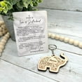 thumbnail image 4 of Christmas Clearance 2024 Christmas Tree Ornaments The Story Of Love and Loyalty Elephant Keychain Wooden Decoration Gift and . Wooden Elephant Christmas Keychain Gift Sister Best Friend, 4 of 7