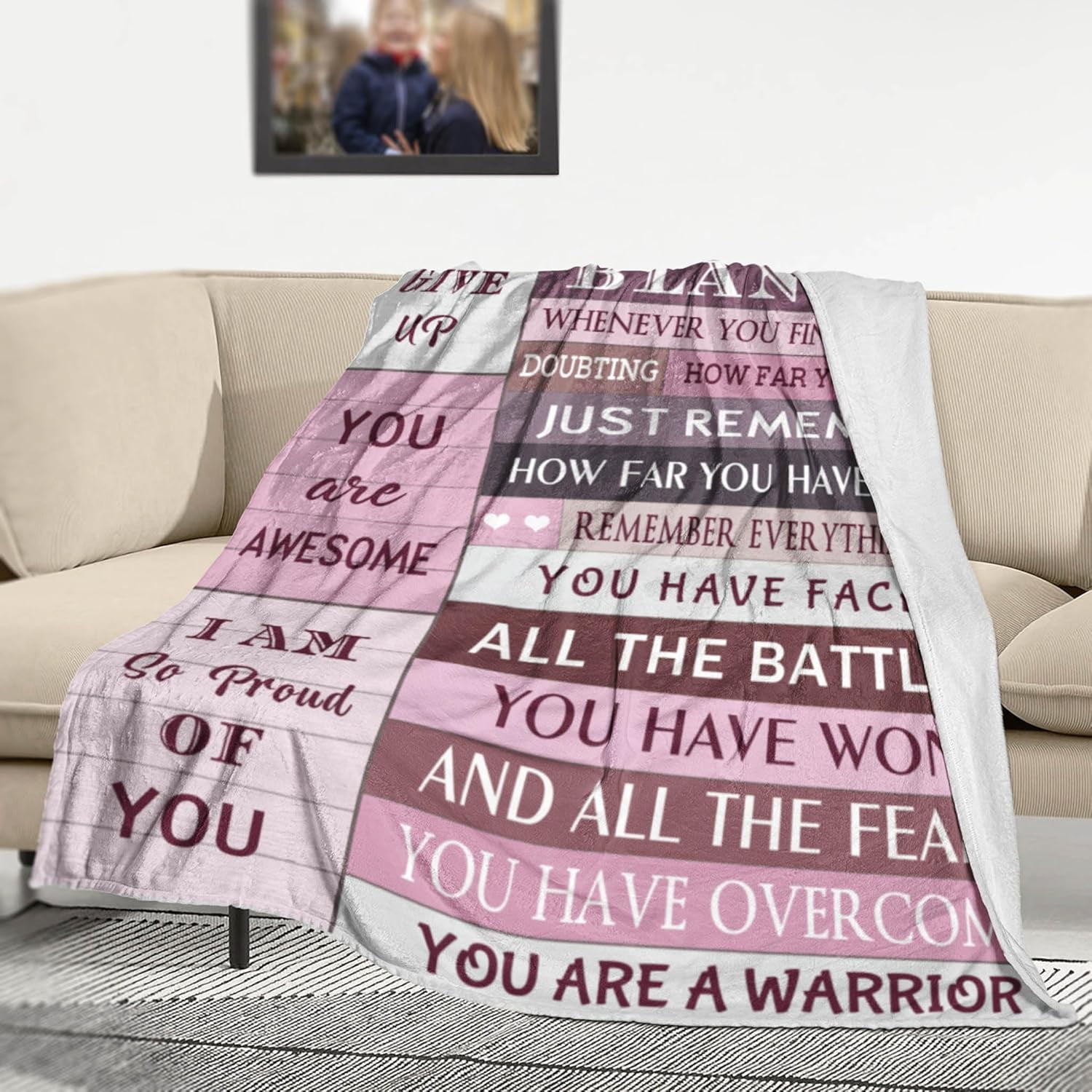 Cancer Care Gifts for Women Blanket, Breast Cancer Gifts for Woman, Chemotherapy Must Haves for Women, Cancer Comfort Gifts Chemo Patients Throw Blankets