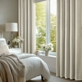 thumbnail image 6 of Deconovo Linen Look Blackout Curtains for Bedroom Living Room, Soft Polyester Panels with Back Tab and Rod Pocket, Beige, 38 x 63 Inch, 2 Panels, 6 of 10