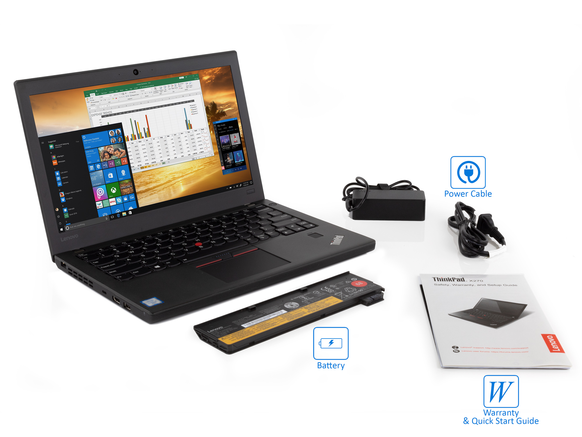 Lenovo ThinkPad X270 Notebook, 12.5